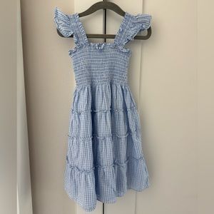 Hill House hydrangea gingham tiny Ellie